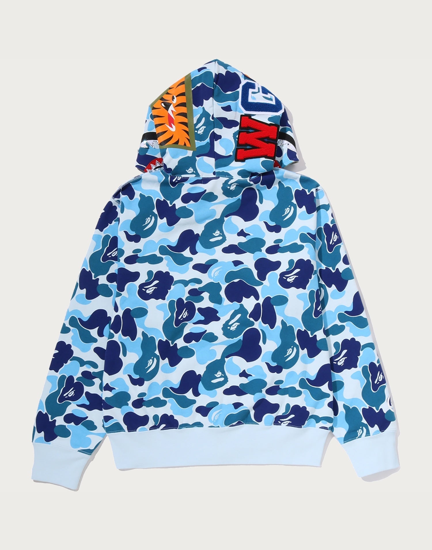 ABC CAMO CRYSTAL STONE SHARK FULL ZIP HOODIE LADIES