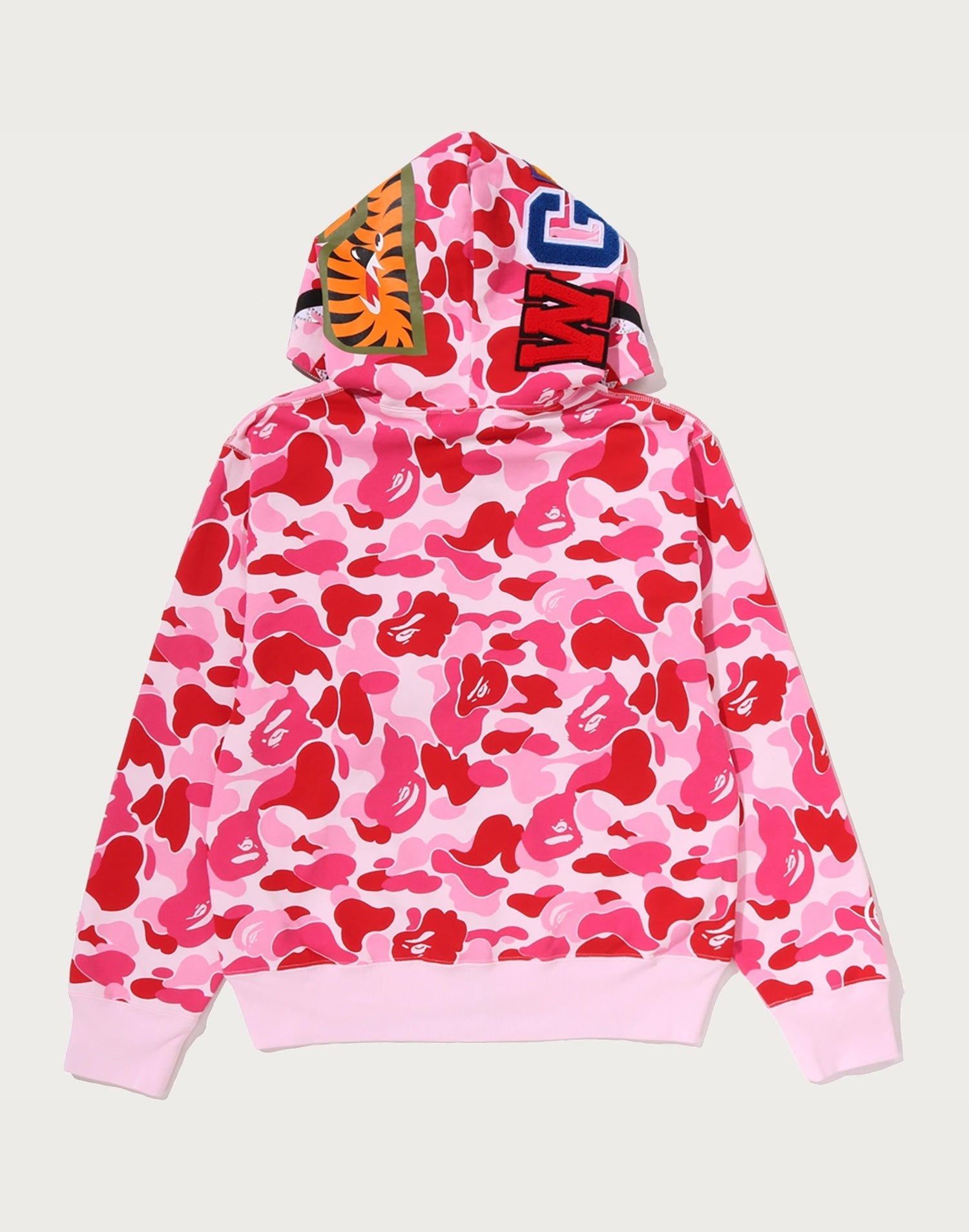 ABC CAMO CRYSTAL STONE SHARK FULL ZIP HOODIE LADIES