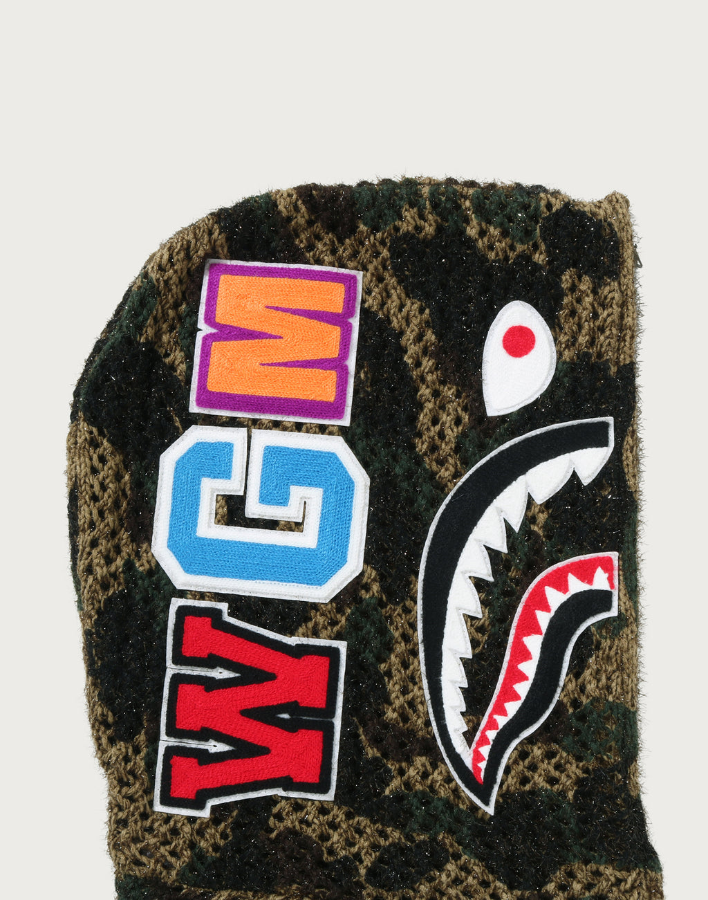 1ST CAMO CROCHET SHARK FULL ZIP HOODIE LADIES