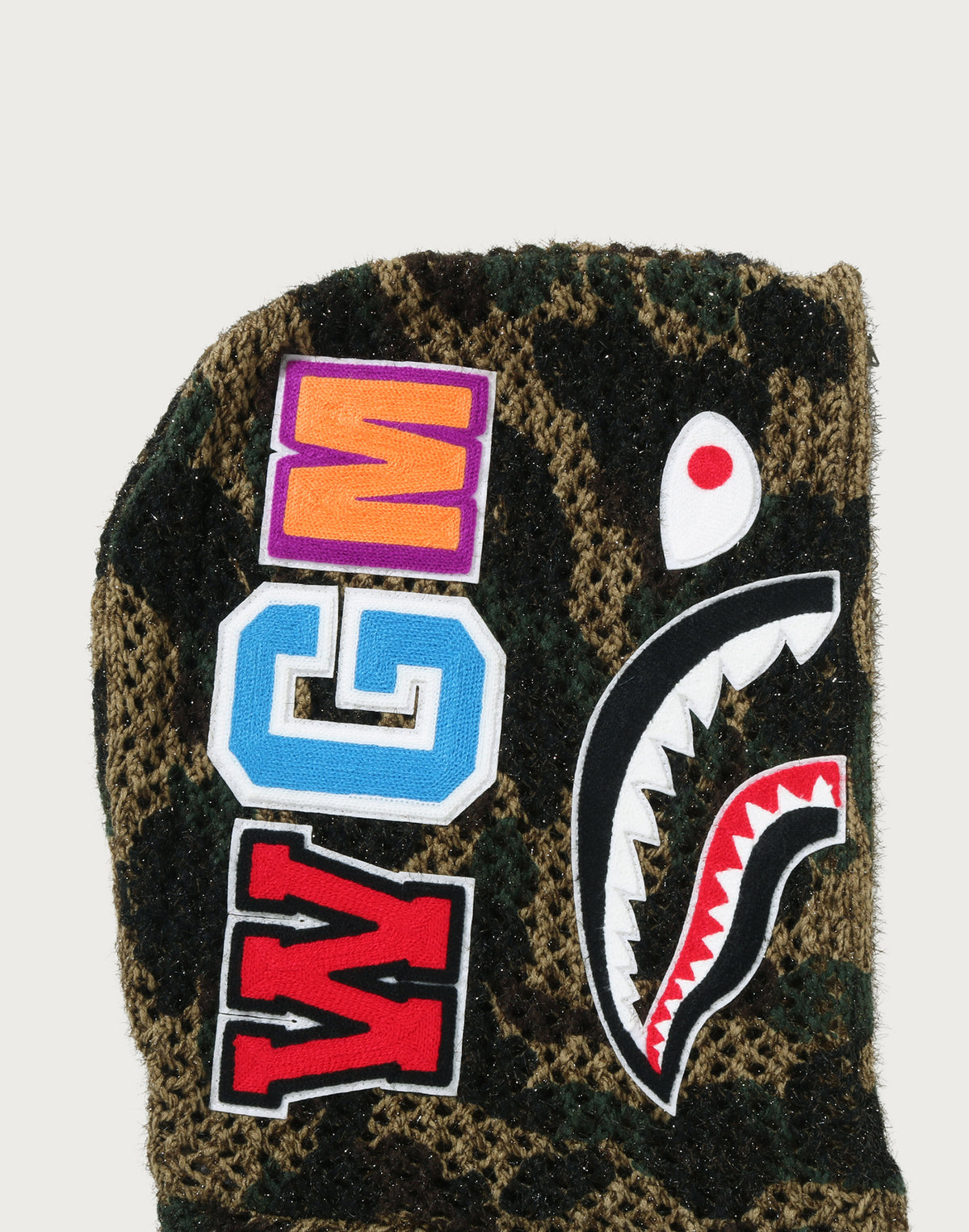 1ST CAMO CROCHET SHARK FULL ZIP HOODIE LADIES