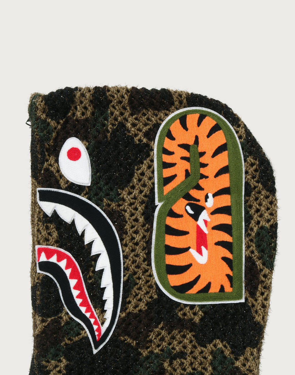 1ST CAMO CROCHET SHARK FULL ZIP HOODIE LADIES