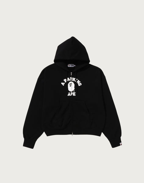 COLLEGE OVERSIZED ZIP HOODIE LADIES – us.bape.com