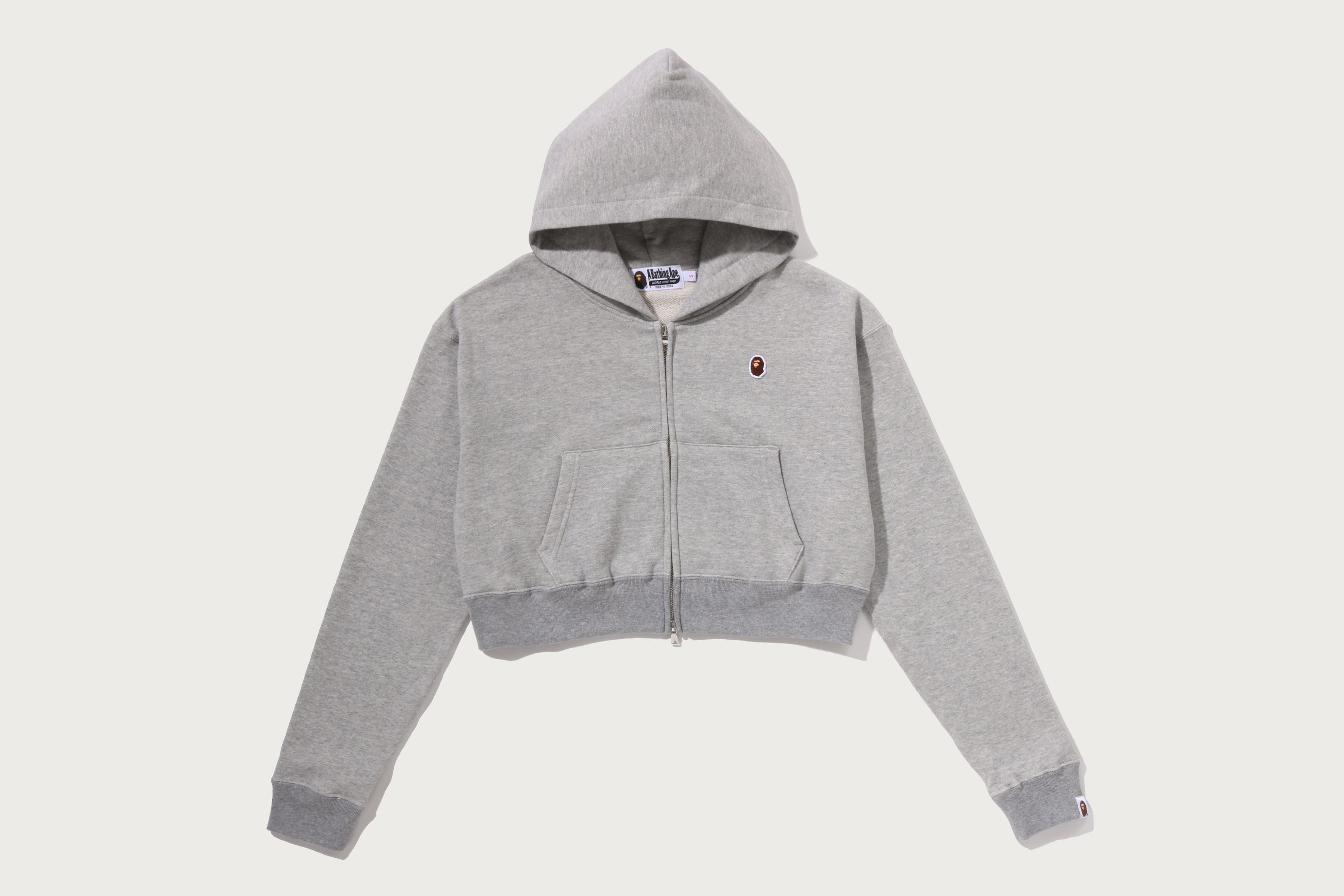 APE HEAD ONE POINT CROPPED ZIP HOODIE LADIES – us.bape.com