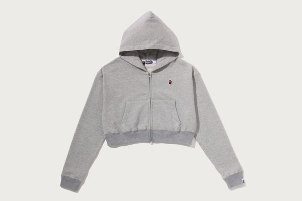 APE HEAD ONE POINT CROPPED ZIP HOODIE LADIES – us.bape.com