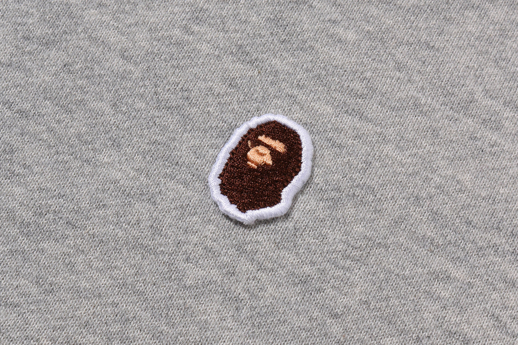APE HEAD ONE POINT CROPPED ZIP HOODIE LADIES