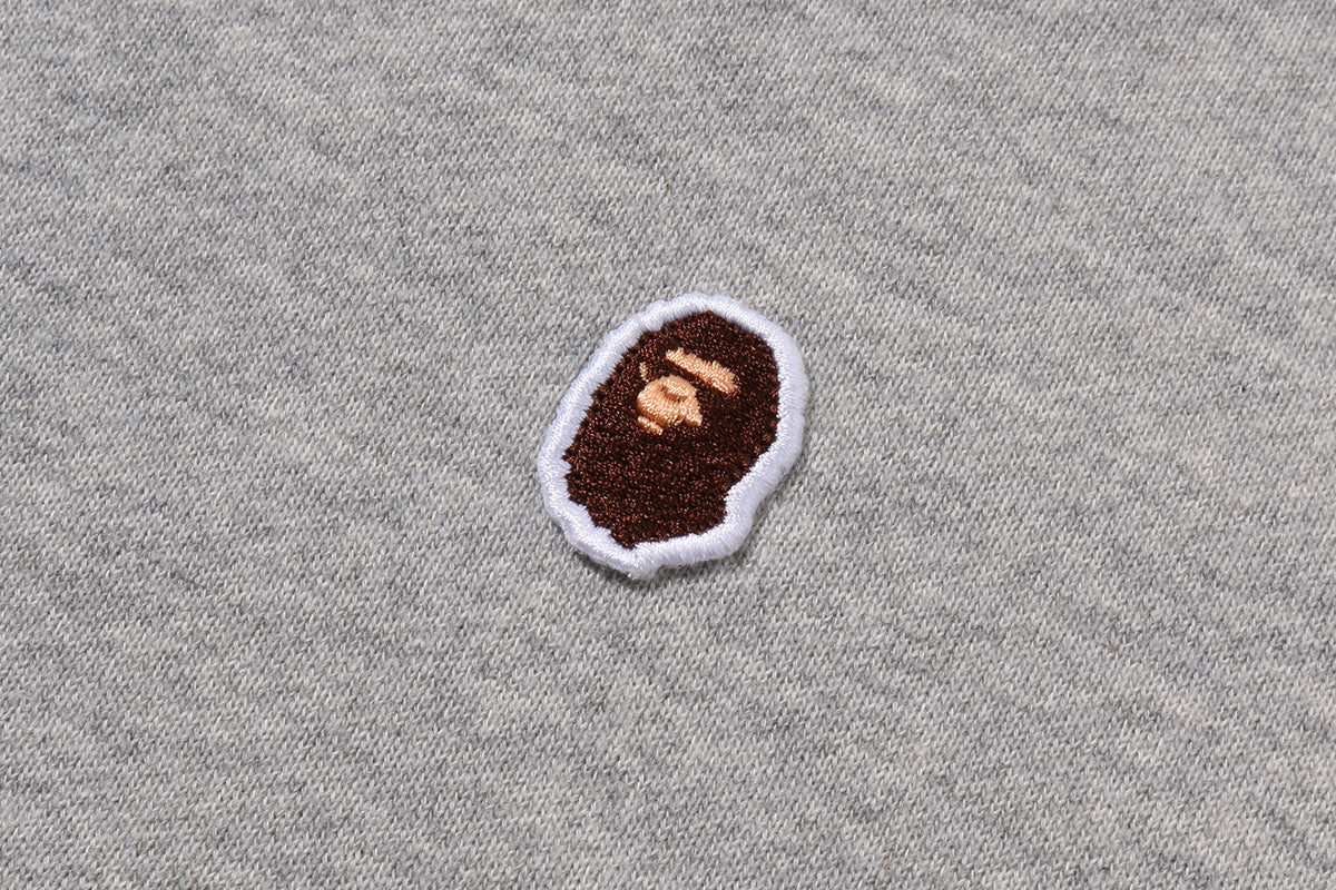APE HEAD ONE POINT CROPPED ZIP HOODIE LADIES