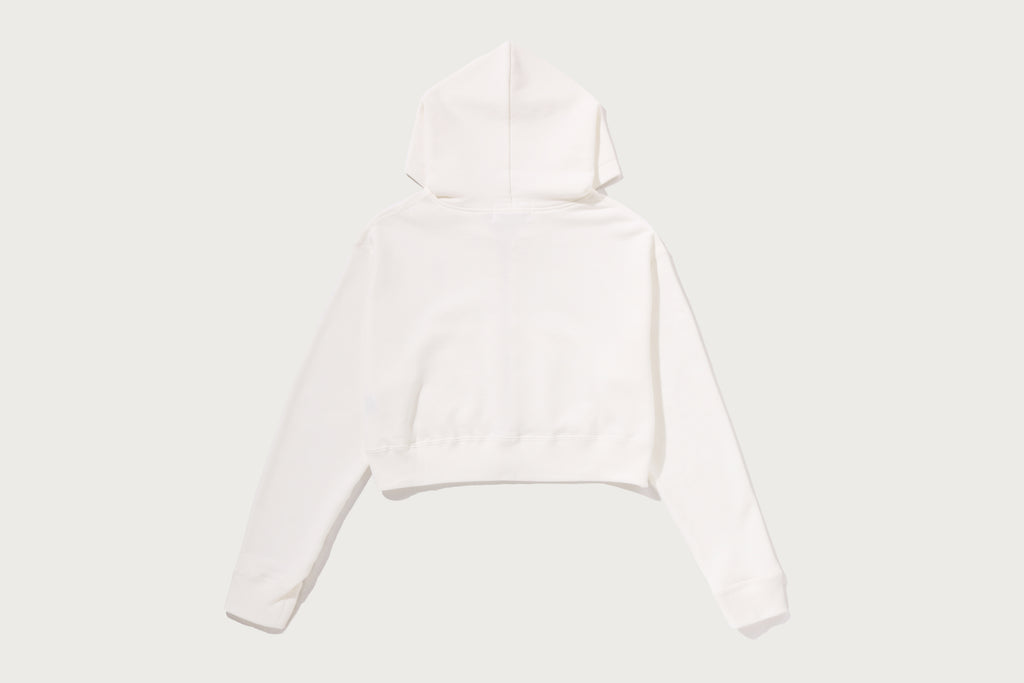 APE HEAD ONE POINT CROPPED ZIP HOODIE LADIES