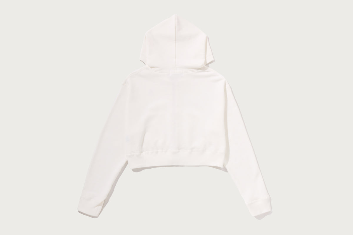 APE HEAD ONE POINT CROPPED ZIP HOODIE LADIES