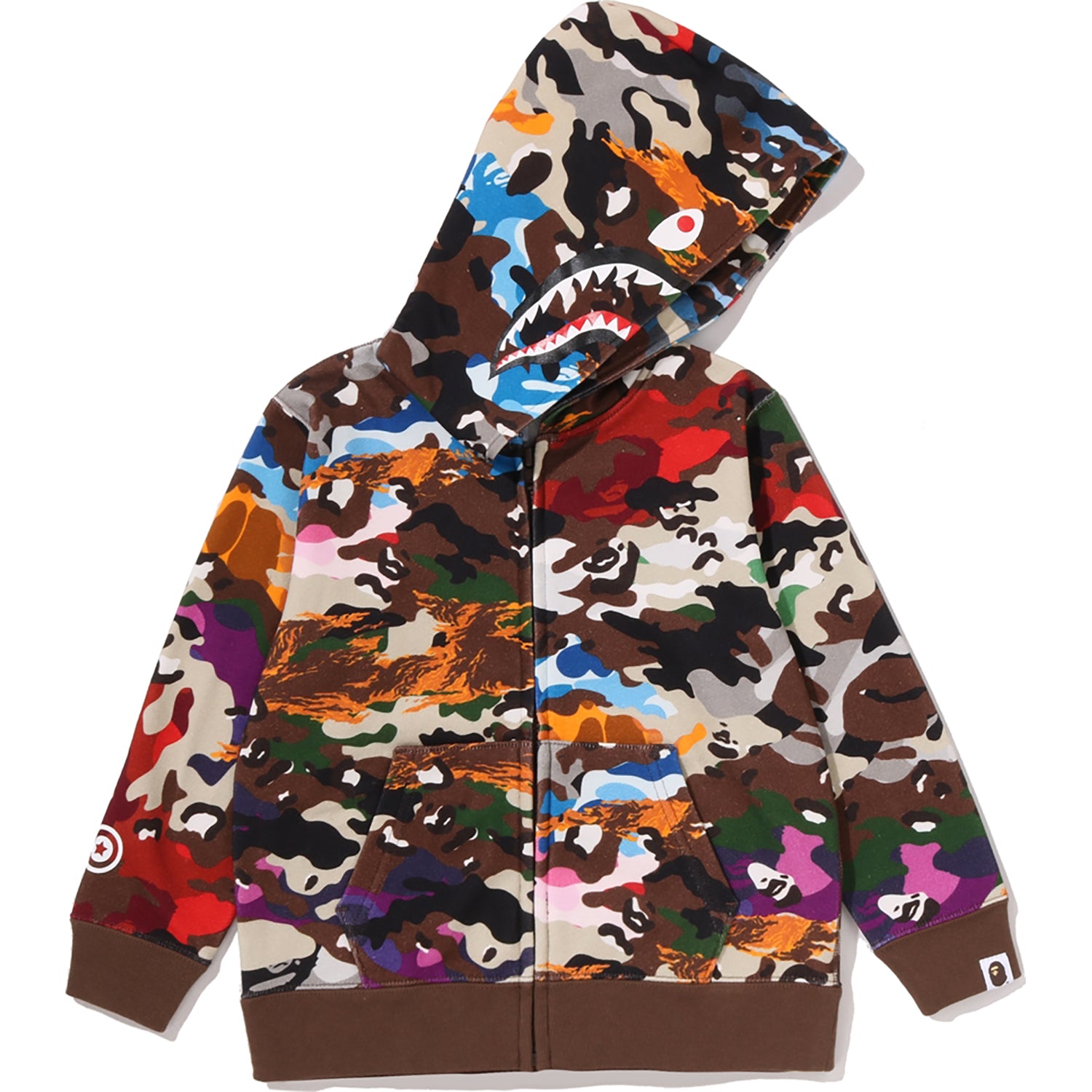 HYBRID CAMO SHARK ZIP HOODIE KIDS – us.bape.com