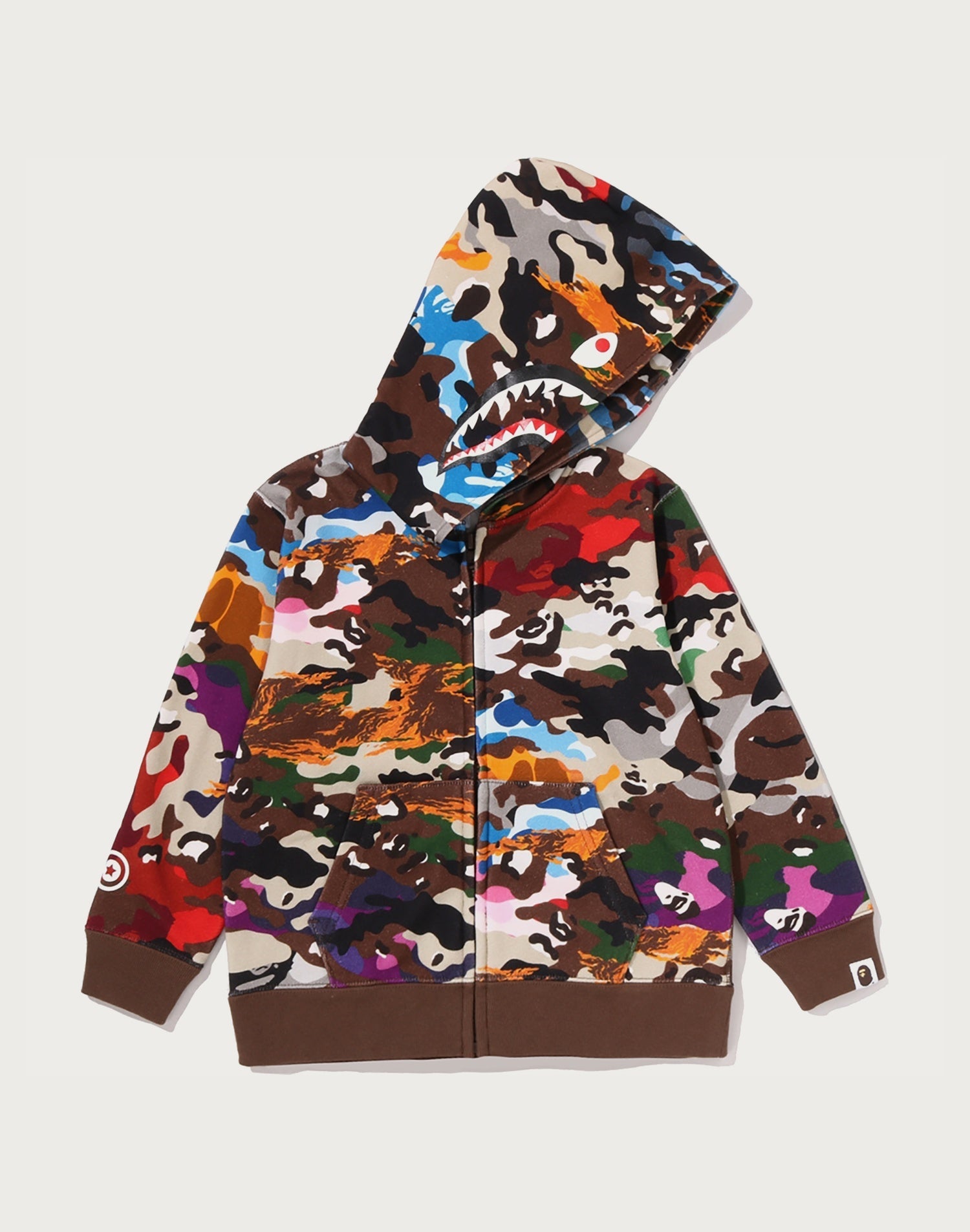 HYBRID CAMO SHARK ZIP HOODIE KIDS