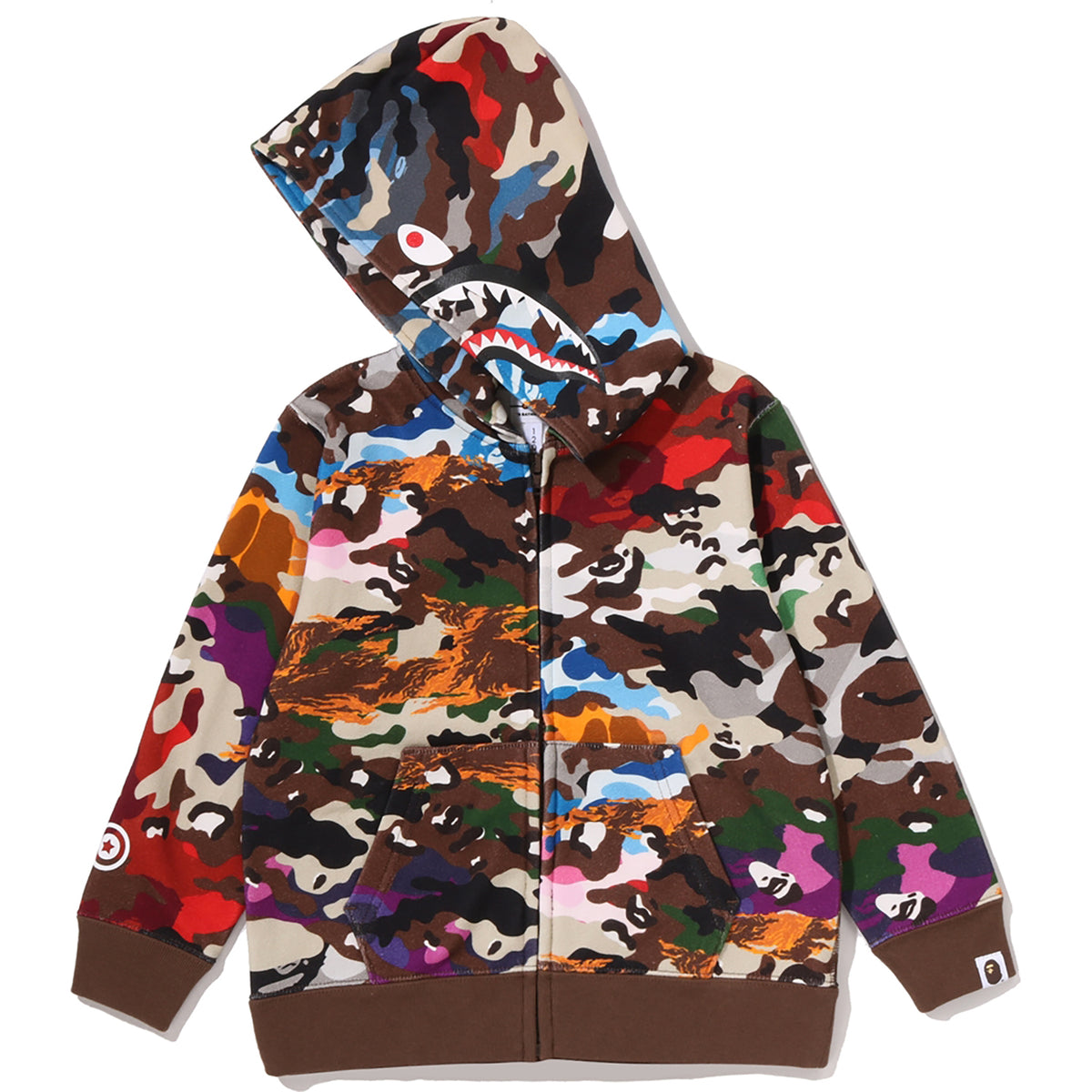 HYBRID CAMO SHARK ZIP HOODIE KIDS