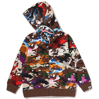 HYBRID CAMO SHARK ZIP HOODIE KIDS