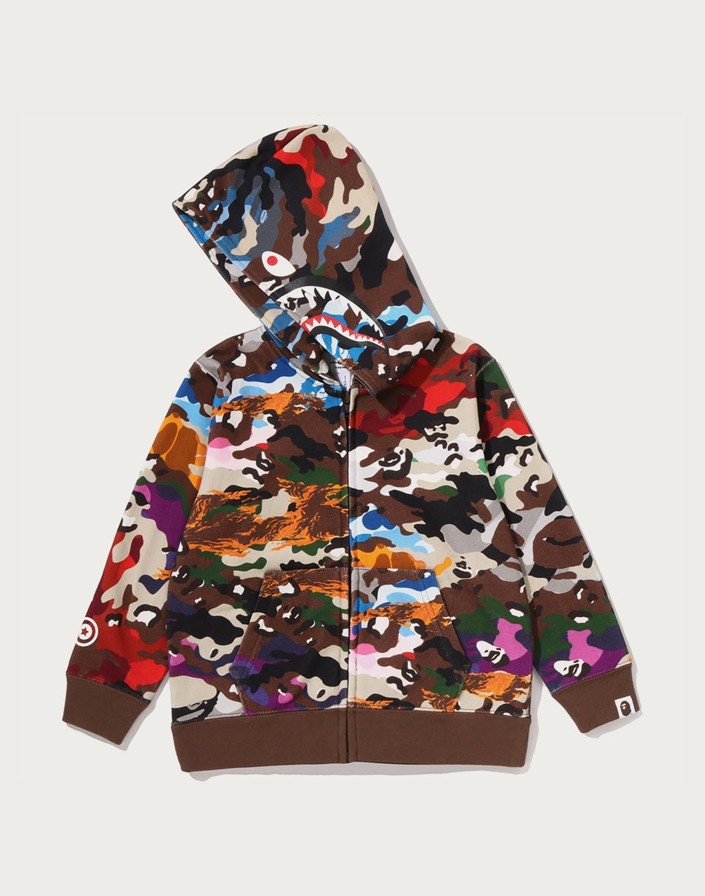 HYBRID CAMO SHARK ZIP HOODIE KIDS