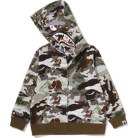 HYBRID CAMO SHARK ZIP HOODIE KIDS