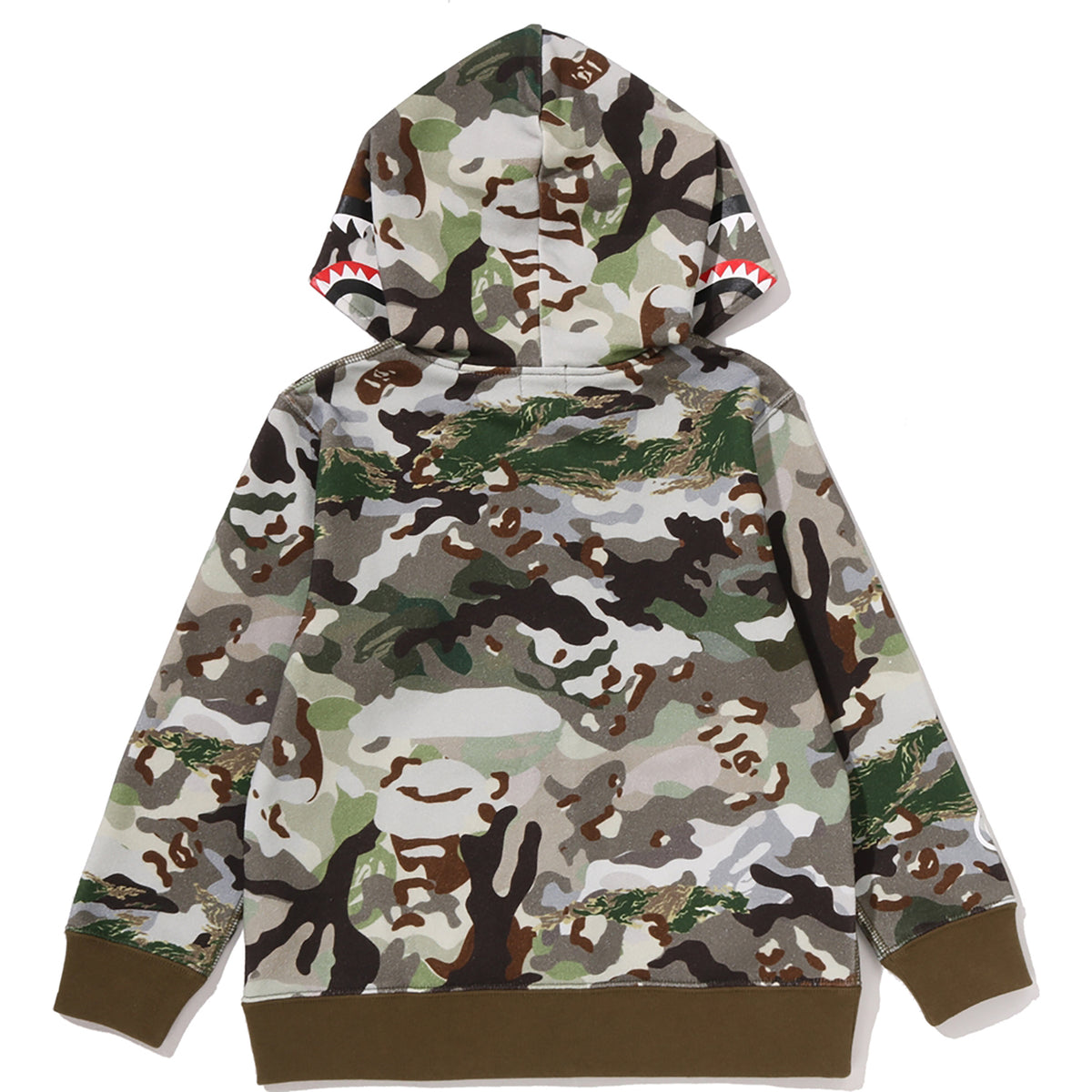 HYBRID CAMO SHARK ZIP HOODIE KIDS