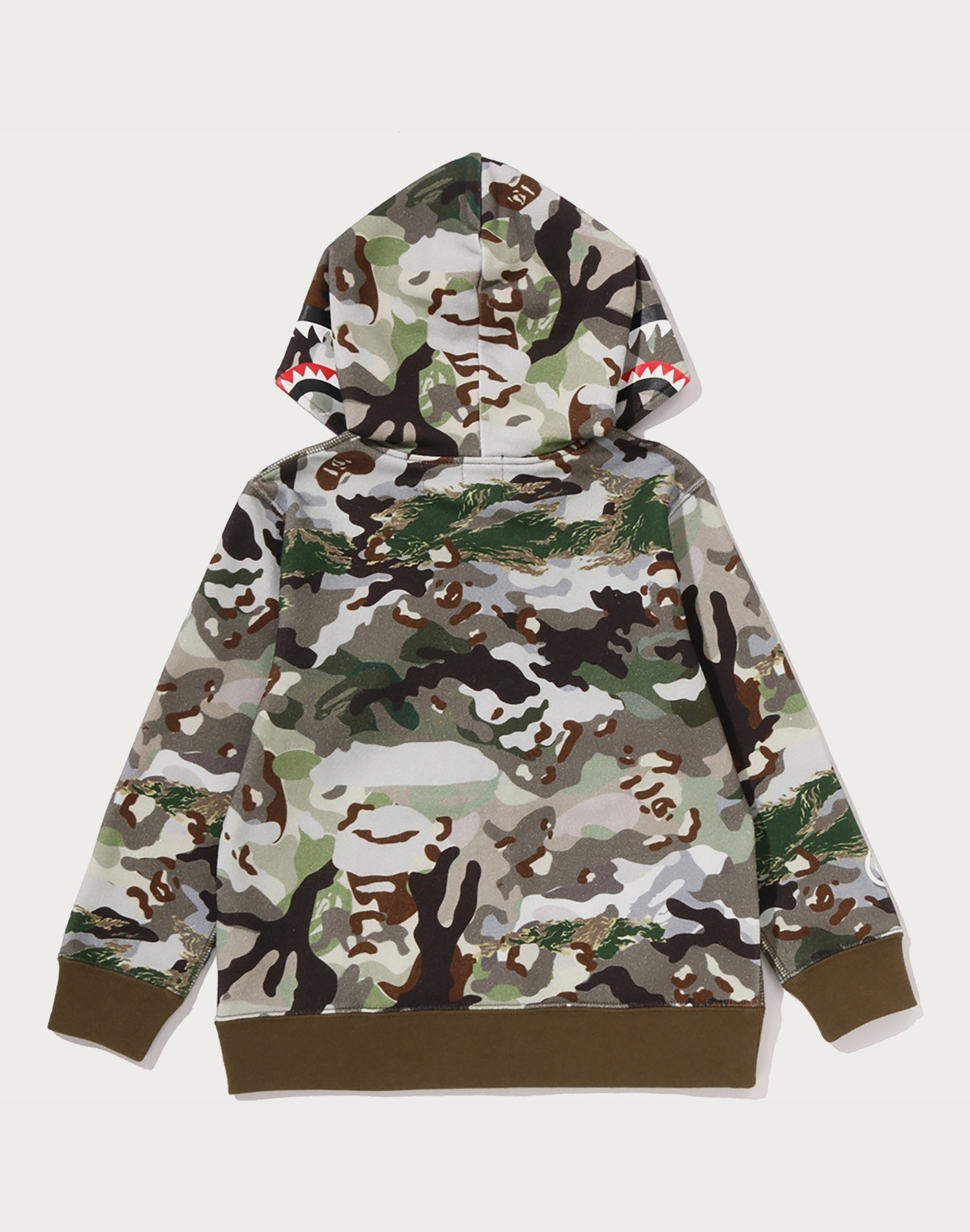 HYBRID CAMO SHARK ZIP HOODIE KIDS