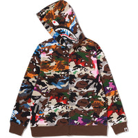 HYBRID CAMO SHARK ZIP HOODIE JR KIDS