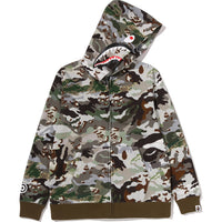 HYBRID CAMO SHARK ZIP HOODIE JR KIDS
