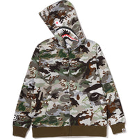 HYBRID CAMO SHARK ZIP HOODIE JR KIDS