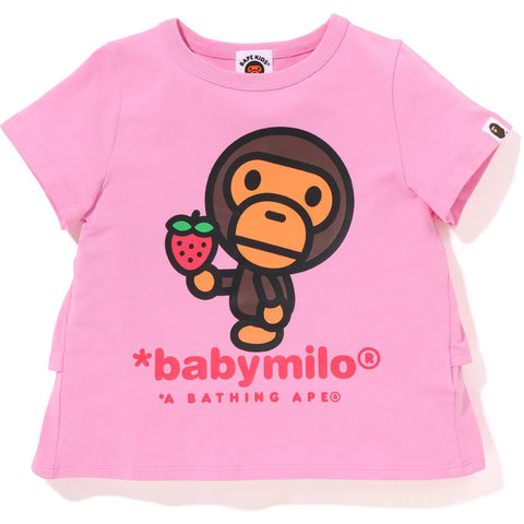 BABY MILO STRAWBERRY FRILL TEE KIDS