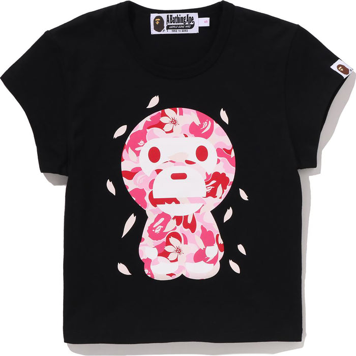 ABC SAKURA CAMO BABY MILO CROPPED TEE LADIES