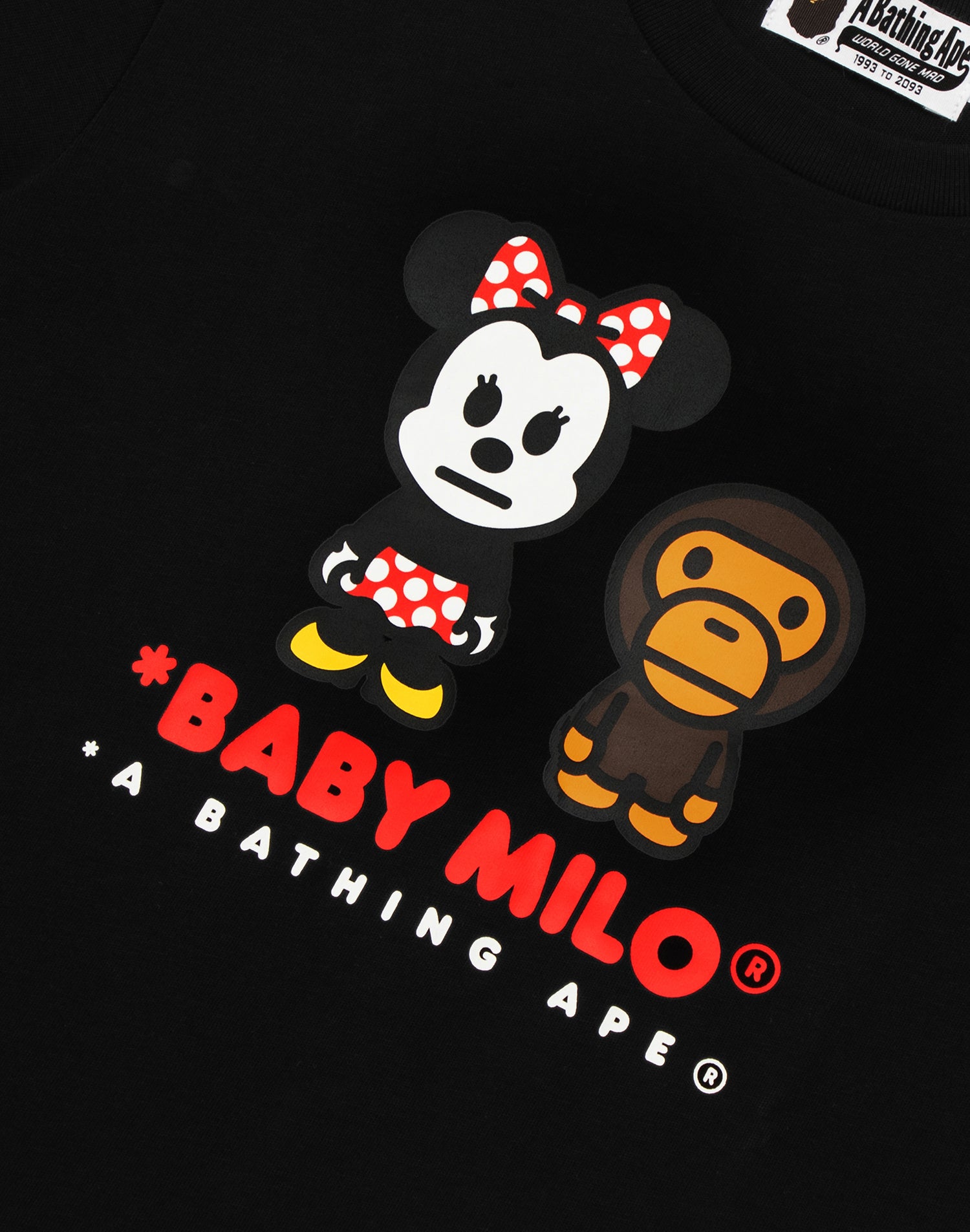 BAPE X DISNEY MINNIE MOUSE BABY MILO MINI TEE LADIES