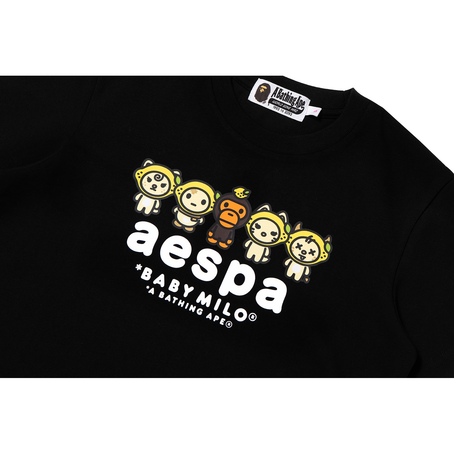 BAPE X AESPA BABY MILO LEMONADE MINI TEE LADIES