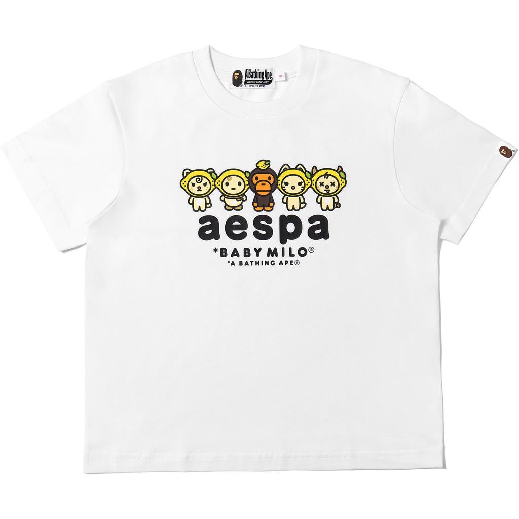 BAPE X AESPA BABY MILO LEMONADE MINI TEE LADIES