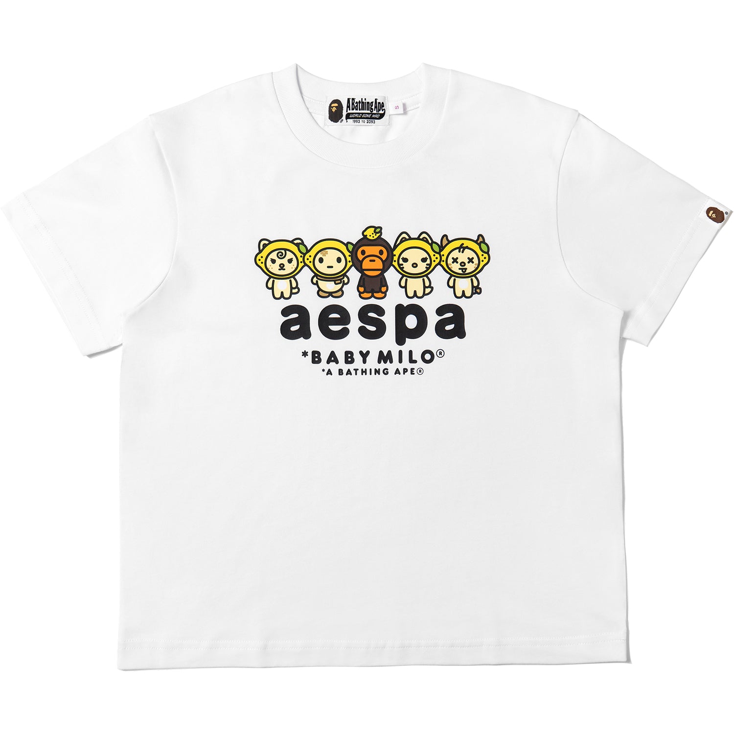 BAPE X AESPA BABY MILO LEMONADE MINI TEE LADIES