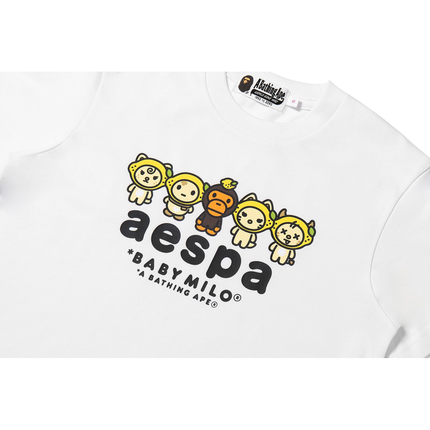BAPE X AESPA BABY MILO LEMONADE MINI TEE LADIES