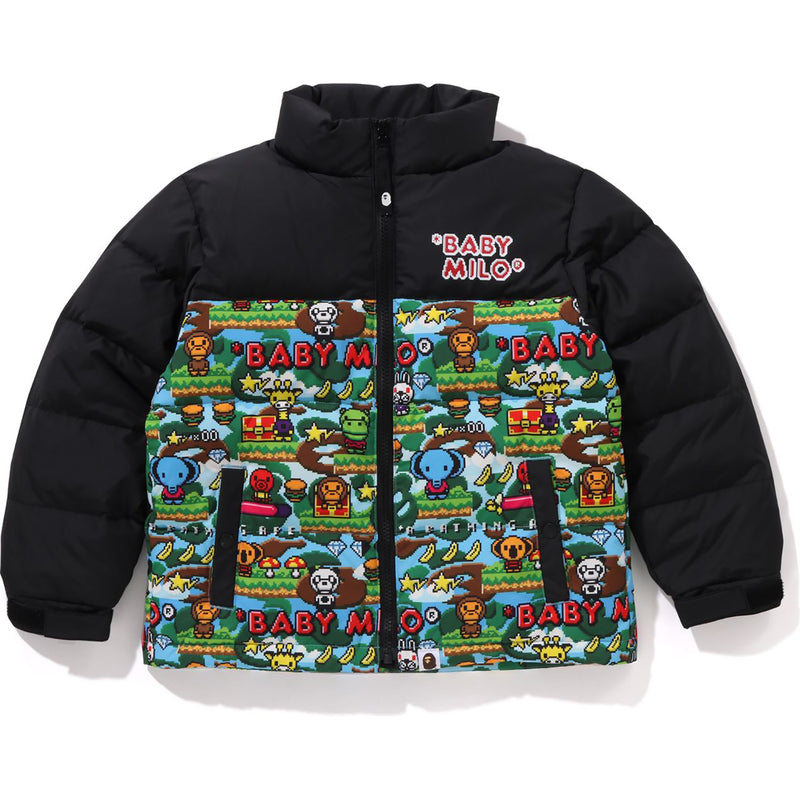 BABY MILO GAME PATTERN DOWN JACKET KIDS