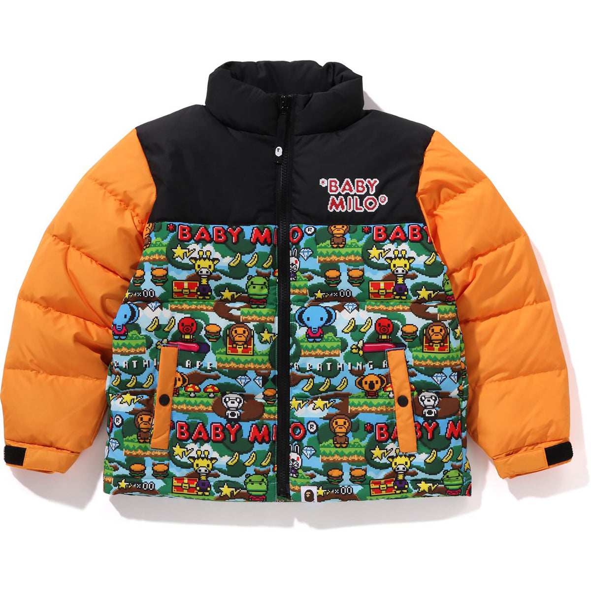 BABY MILO GAME PATTERN DOWN JACKET KIDS