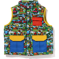 BABY MILO GAME PATTERN DOWN VEST KIDS