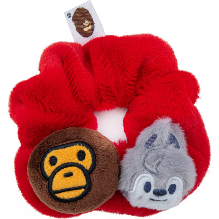 BAPE X STRAY KIDS WOLF CHAN BABY MILO SCRUNCHIE