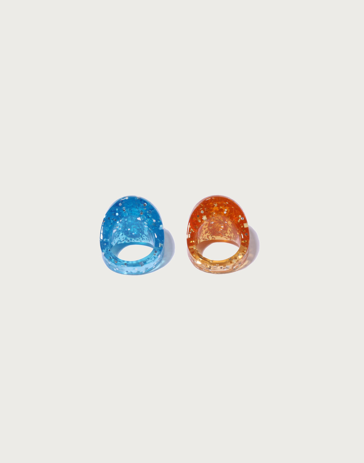 BABY MILO GLITTER ACRYLIC RING SET LADIES