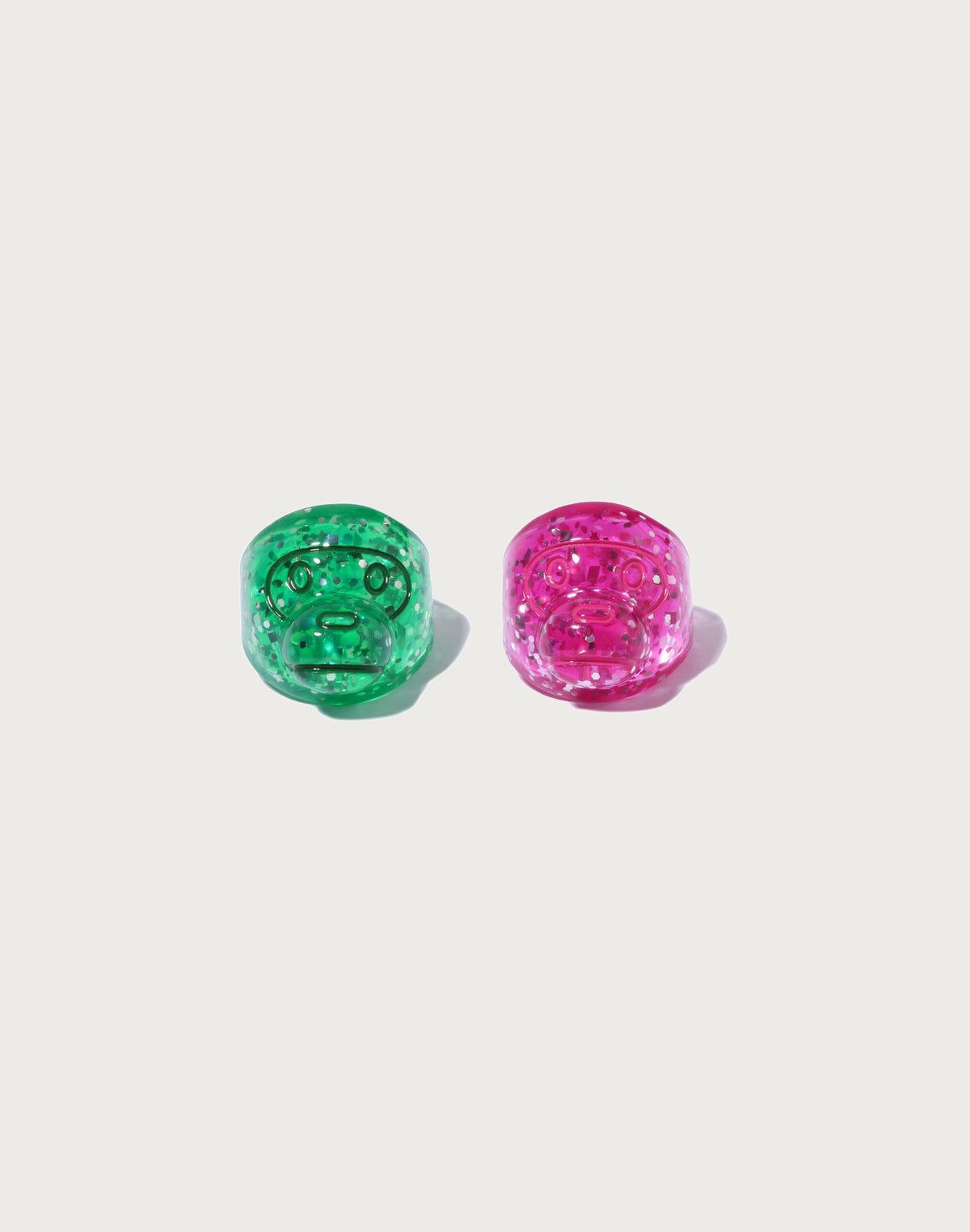 BABY MILO GLITTER ACRYLIC RING SET LADIES