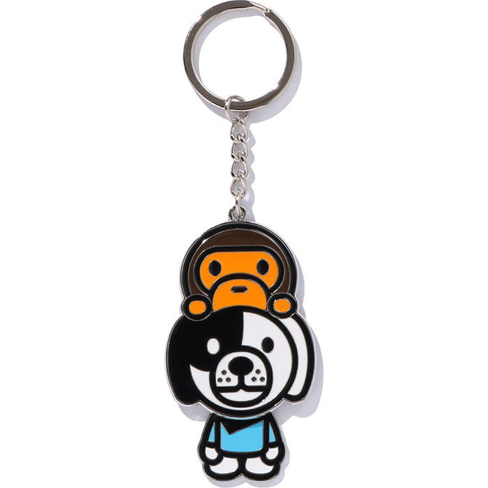 BABY MILO ON DOGGY KEYCHAIN