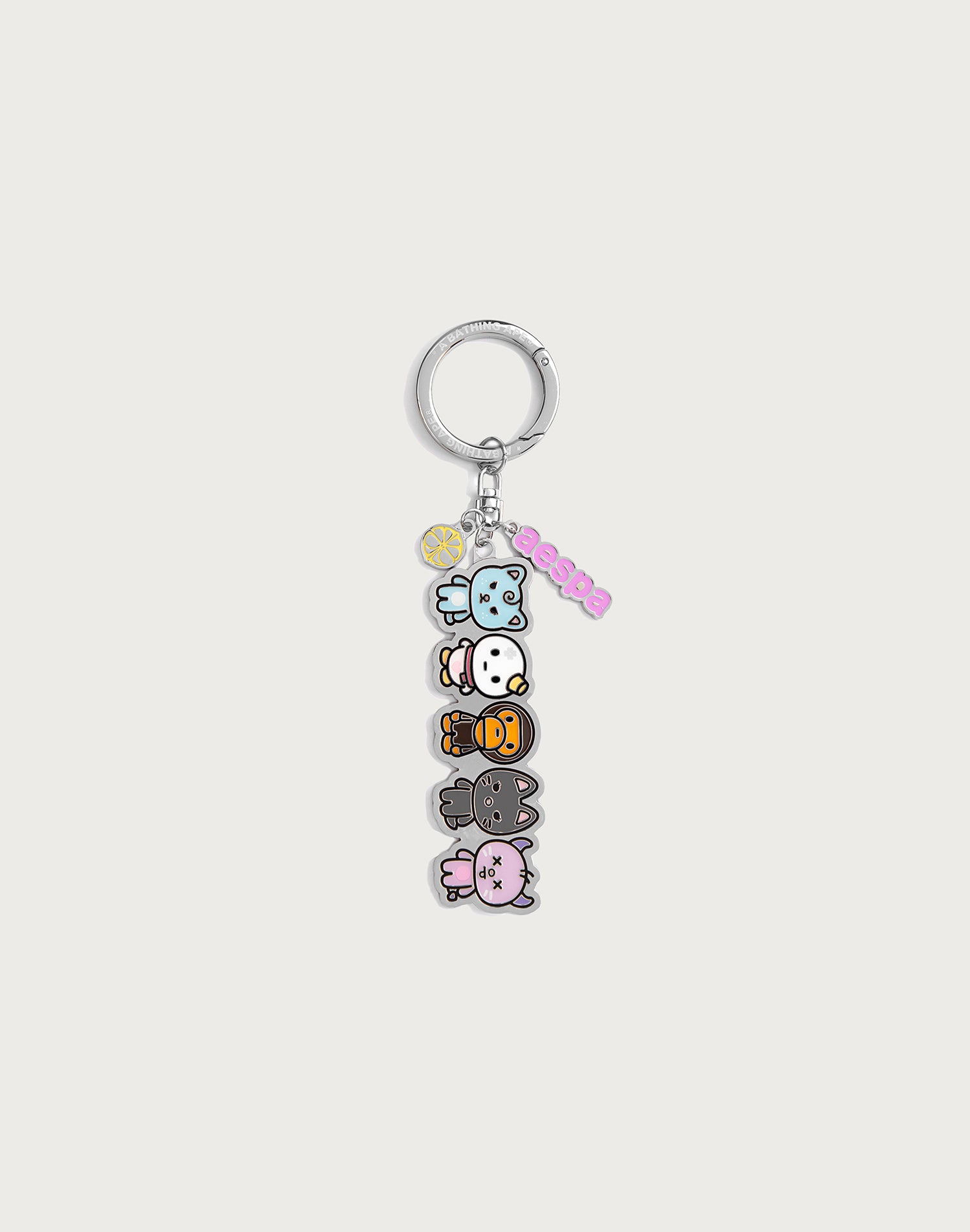 BAPE X AESPA METAL KEYRING