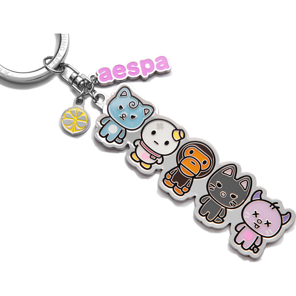 BAPE X AESPA METAL KEYRING