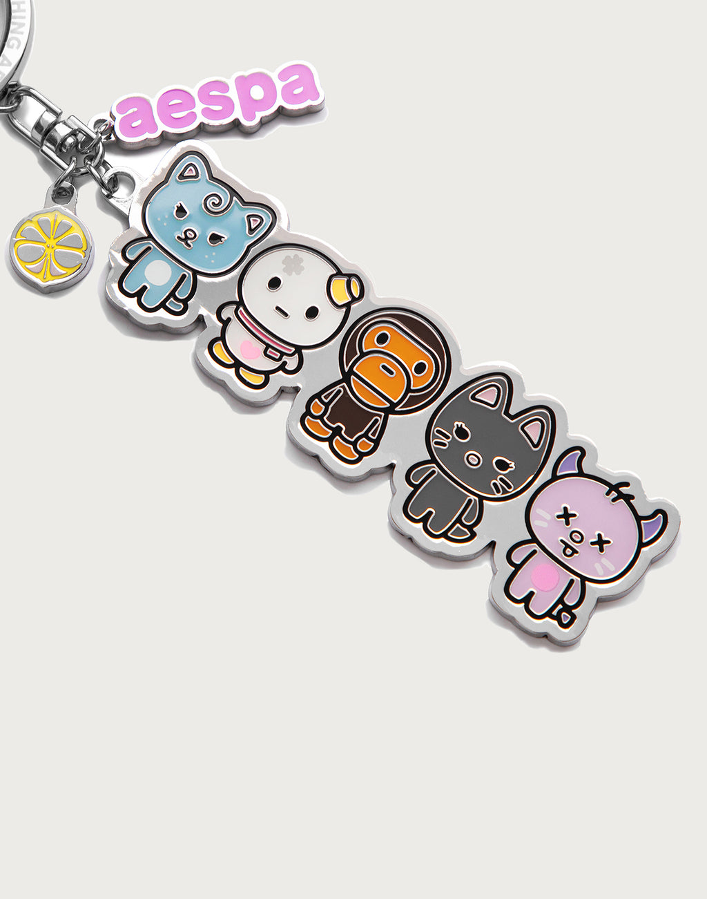 BAPE X AESPA METAL KEYRING