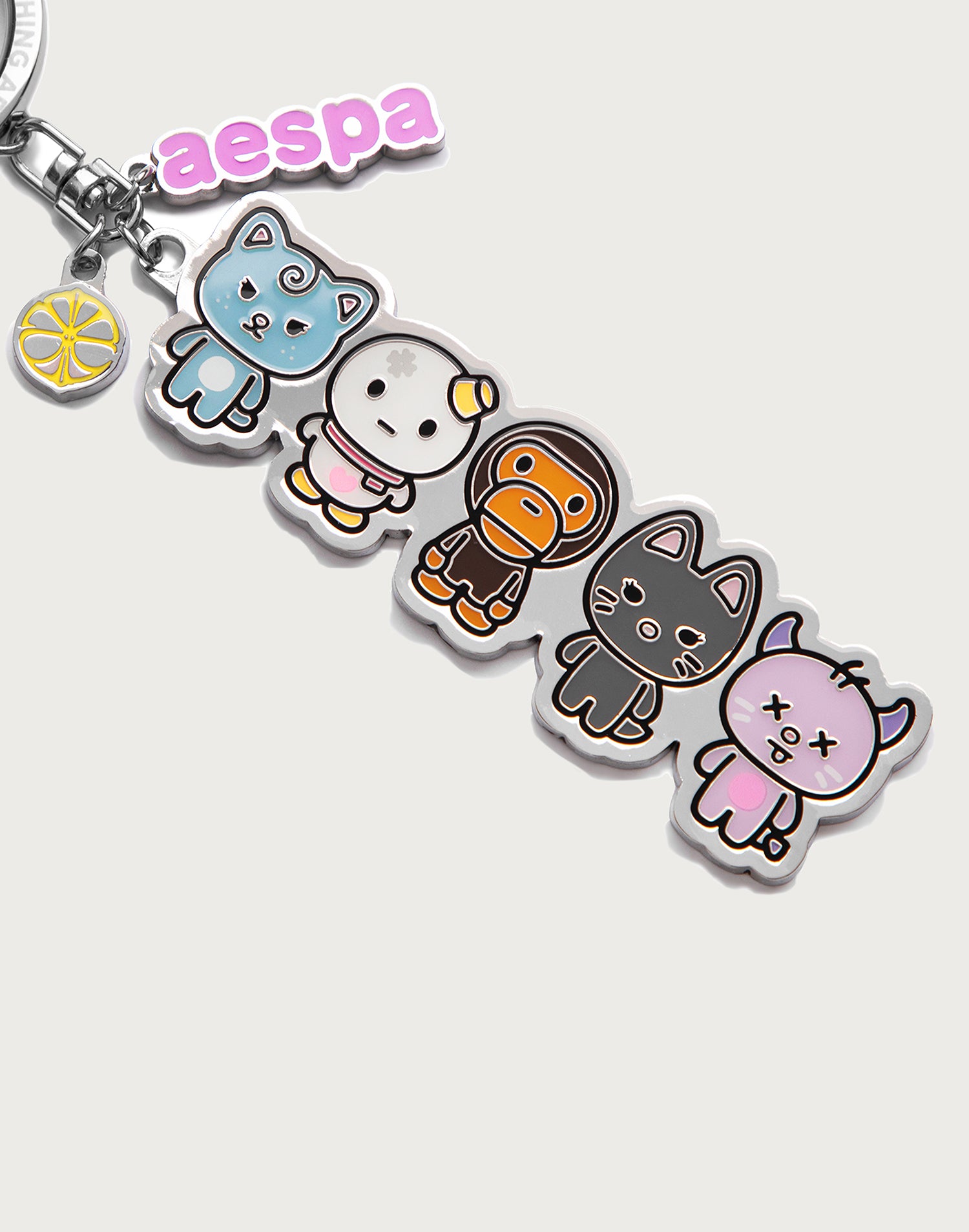 BAPE X AESPA METAL KEYRING