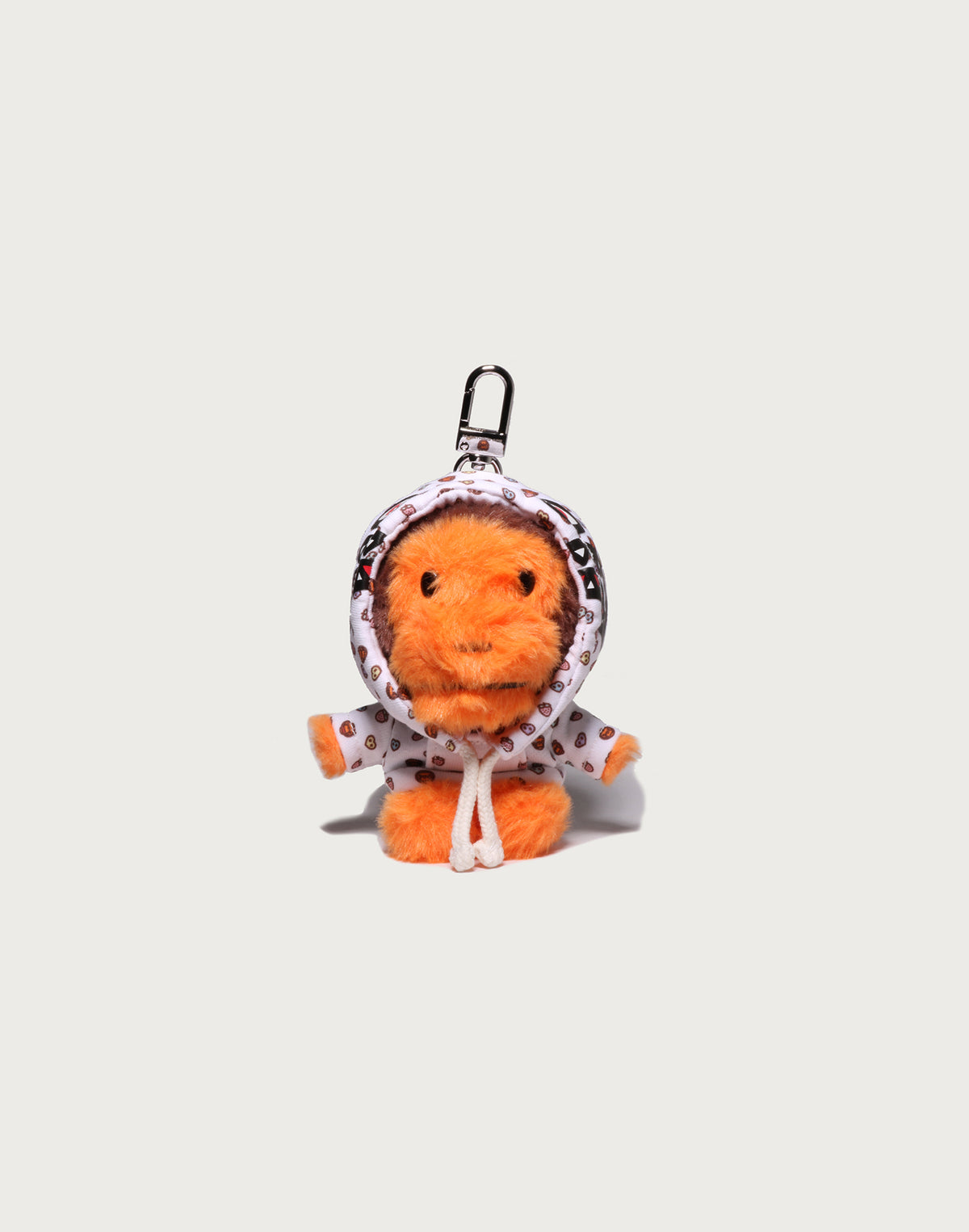 MILOGRAM SWEETS PATTERN HOODIE BABY MILO FUR DOLL KEYCHAIN LADIES