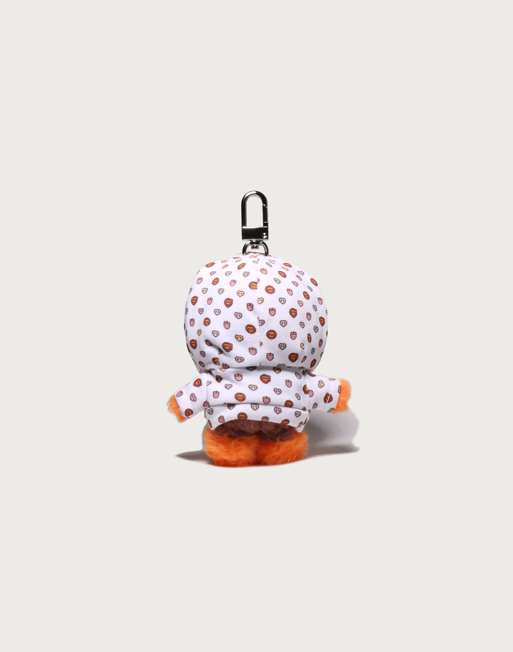MILOGRAM SWEETS PATTERN HOODIE BABY MILO FUR DOLL KEYCHAIN LADIES