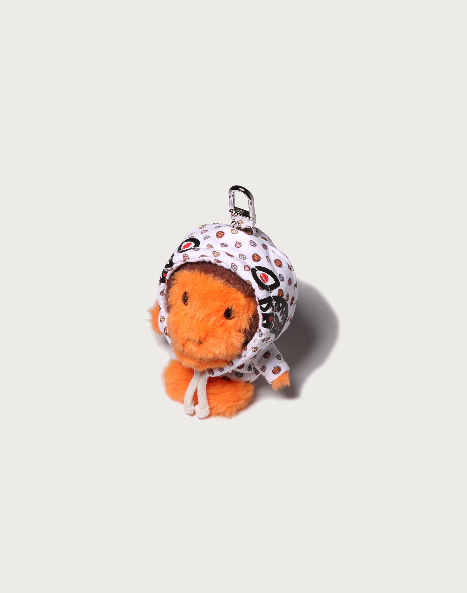 MILOGRAM SWEETS PATTERN HOODIE BABY MILO FUR DOLL KEYCHAIN LADIES