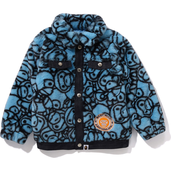 ALL BABY MILO FAUX FUR JACKET KIDS | us.bape.com