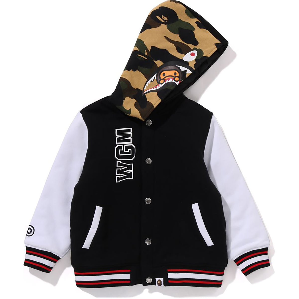 MILO SHARK HOODIE SWEAT VARSITY JACKET KIDS