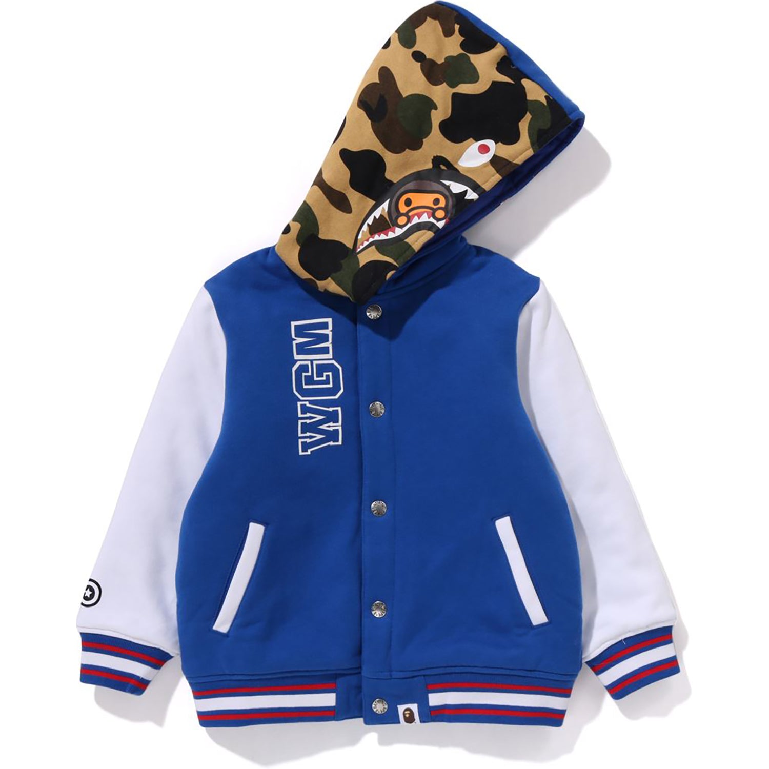 Bape shark varsity jacket online