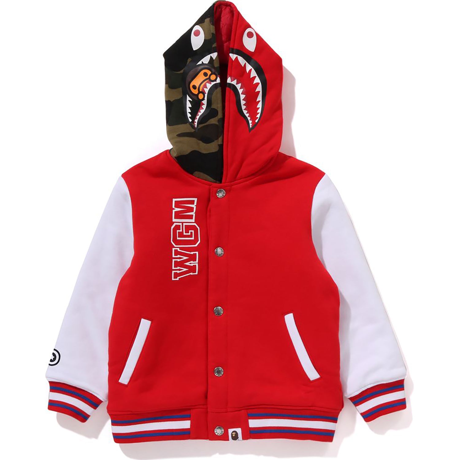 MILO SHARK HOODIE SWEAT VARSITY JACKET KIDS – us.bape.com