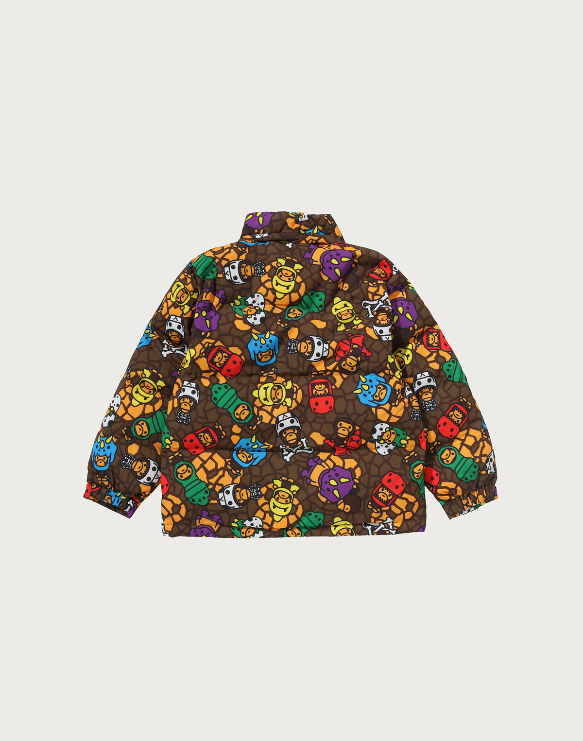 MILO MULTI DINOSAURS PATTERN ZIP HOODIE PADDED JACKET KIDS