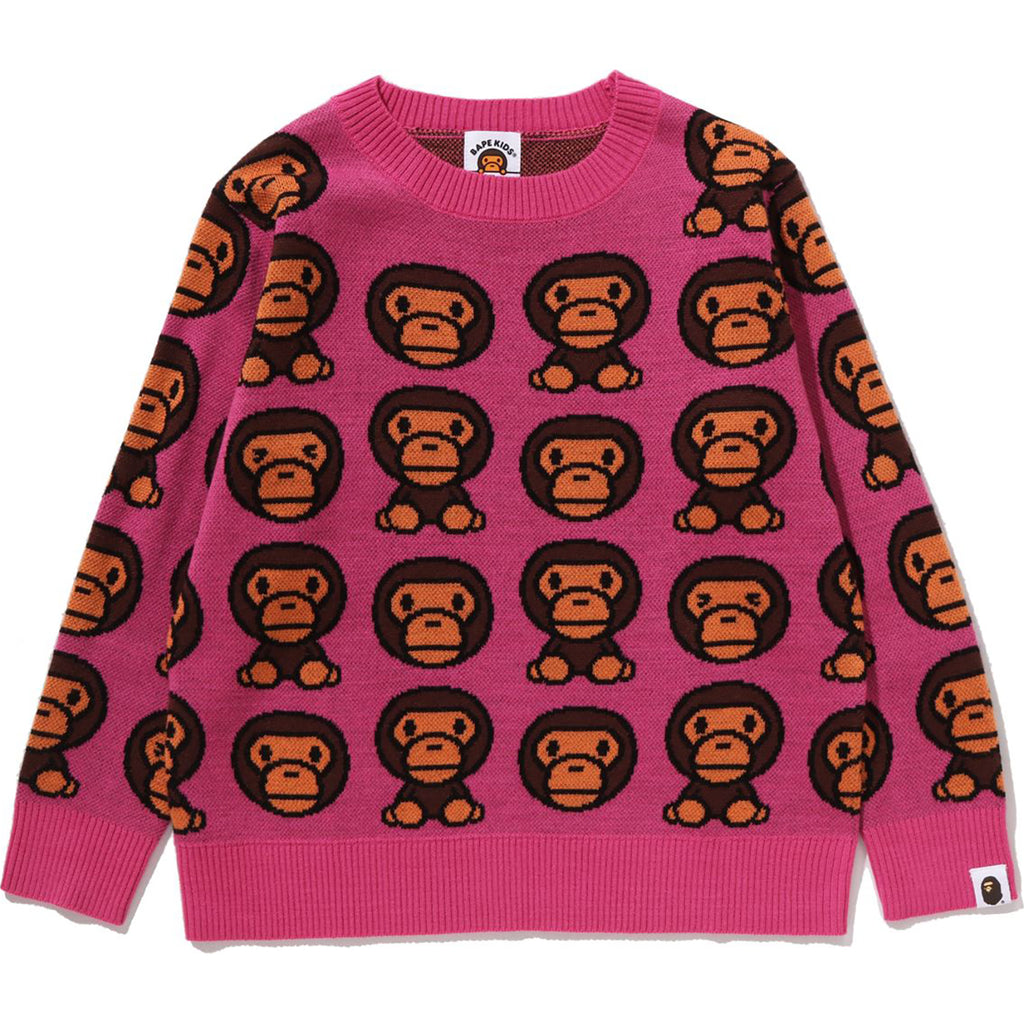 BABY MILO PATTERN KNIT SWEATER KIDS